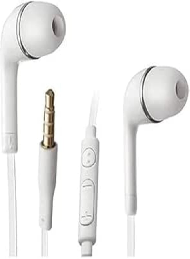 Sonix Tech J5 Wired In-Ear Headphones, White